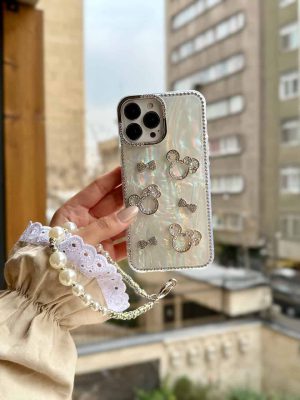 قاب میکی دیاموند یخی با آویز (کدC2179) - تصویر 4