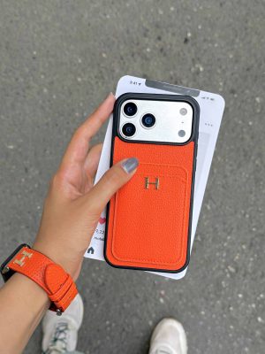 قاب گوشی هرمس جاکارتی نارنجی C2268 | قاب Hermès جاکارتی - تصویر 3