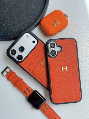 قاب گوشی هرمس جاکارتی نارنجی C2268 | قاب Hermès جاکارتی - تصویر 5