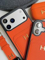 قاب گوشی هرمس جاکارتی نارنجی C2268 | قاب Hermès جاکارتی - تصویر 4