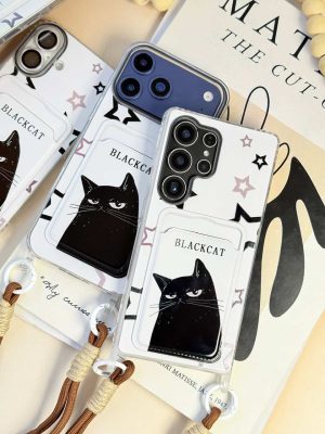 قاب گوشی Black Cat جاکارتی‌دار C2266 | قاب گربه مشکی - تصویر 8