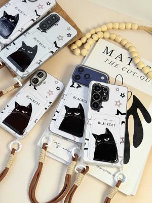 قاب گوشی Black Cat جاکارتی‌دار C2266 | قاب گربه مشکی - تصویر 7