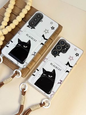 قاب گوشی Black Cat جاکارتی‌دار C2266 | قاب گربه مشکی - تصویر 5