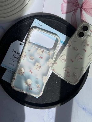 قاب گوشی Tea & Cats C2219 | قاب فانتزی گربه و چای - تصویر 4