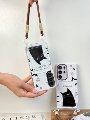 قاب گوشی Black Cat جاکارتی‌دار C2266 | قاب گربه مشکی - تصویر 4
