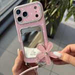 قاب گوشی Pink Mirror Strap C4797 | قاب صورتی آینه‌ای - تصویر 2