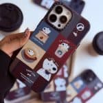 قاب عشق توله سگ قهوه‌ای Puppy Love Coffee (کد C2282)