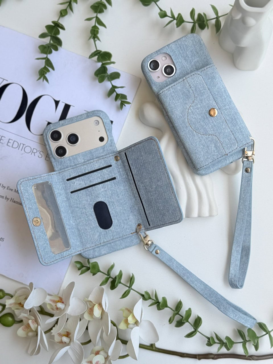 b85710 قاب گوشی جین کیفدار Jeans Wallet C2280 - تصویر 1