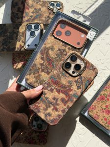 قاب آیفون ۱۴ تا ۱۸ پرو مکس AIBELV چرمی مگ‌سیف‌دار C4907 - تصویر 4