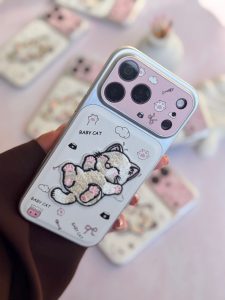 قاب آیفون بچه گربه لنزدار فانتزی C2327 - تصویر 2