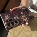 قاب سامسونگ گل رز قهوه‌ای Rose Brown C4546 - تصویر 2
