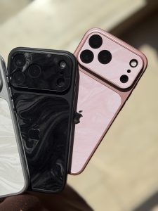 قاب گوشی ماربل لنز مخملی C2321 - تصویر 3