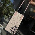 قاب گوشی صورتی پاپیونی بنددار Pink Ribbon C4720
