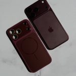 تبدیل به آیفون ۱۸ قاب PVD Burgundy با مگ سیف  (کدC2314)