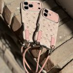قاب گوشی صورتی پاپیونی بنددار Pink Ribbon C4720 - تصویر 2