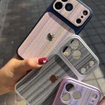 قاب گوشی راهراه نقرهای Striped Case C4868 - تصویر 2