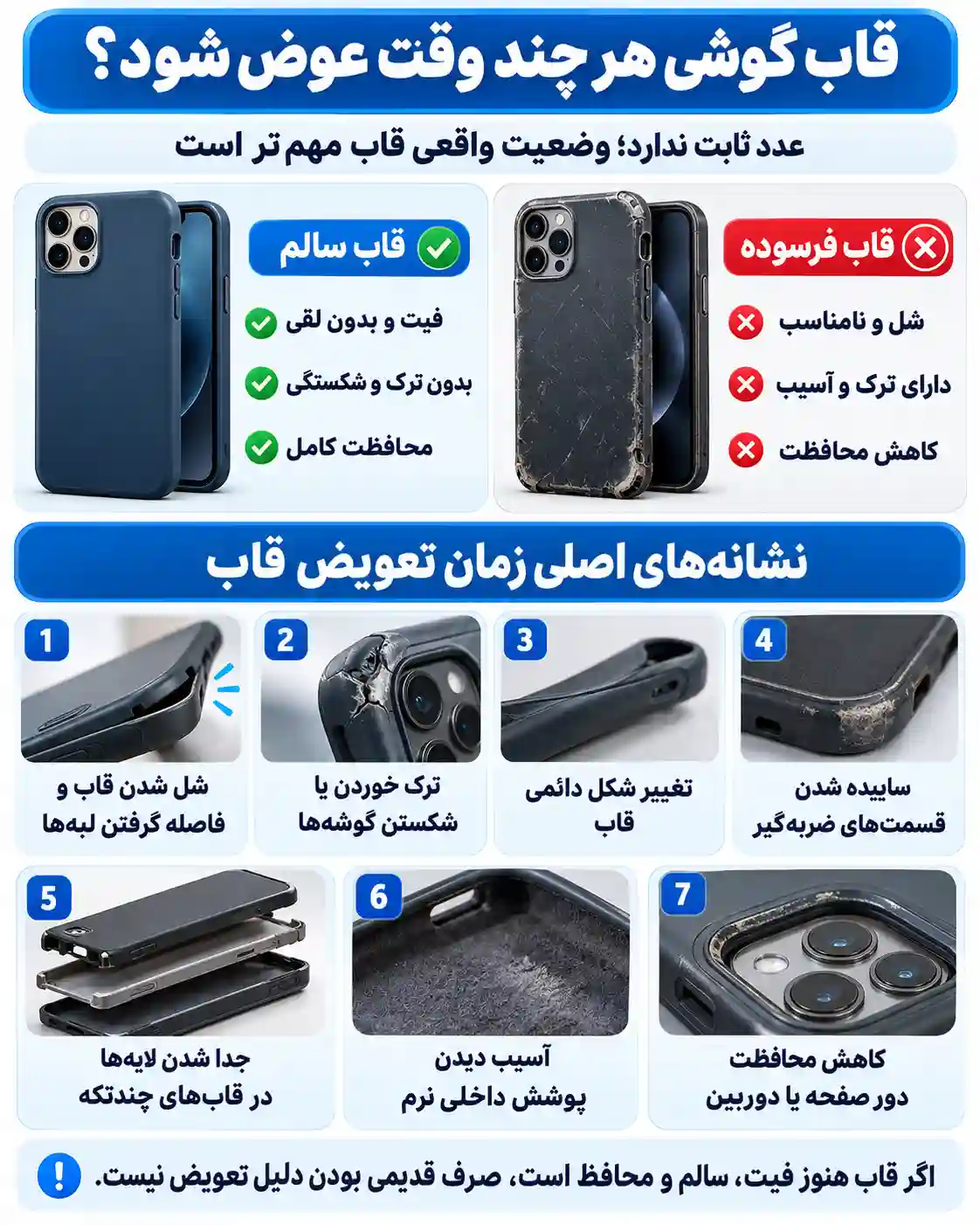 زمان تعویض قاب گوشی