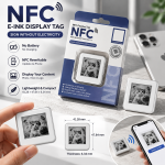 تگ نمایشگر جوهر الکترونیکی NFC بدون باتری ۱.۵۴ اینچ مدل DMPL0154FN1 (a0348)