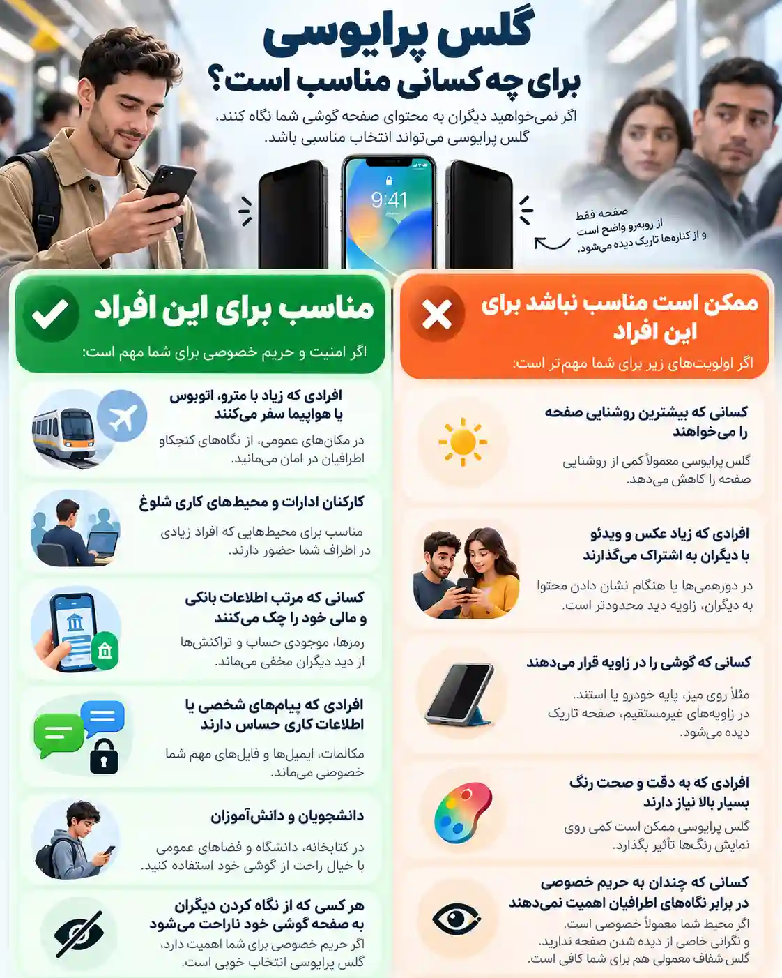 معایب گلس پرایوسی