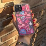 قاب آیفون باربی استیکری آکواریومی C4937 - تصویر 3