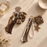 کیف آویز پلنگی قلب Charm Bag C4631 - تصویر 2
