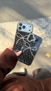 قاب آیفون شب صورتی اکلیلی C2345 - تصویر 4