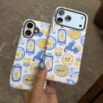 قاب گوشی آیفون ۱۳ تا ۱۸ اسکای بلو لیمون | قاب آبی لیمویی c4925 - تصویر 4