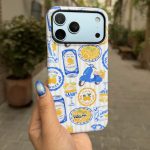 قاب گوشی آیفون ۱۳ تا ۱۸ اسکای بلو لیمون | قاب آبی لیمویی c4925 - تصویر 2